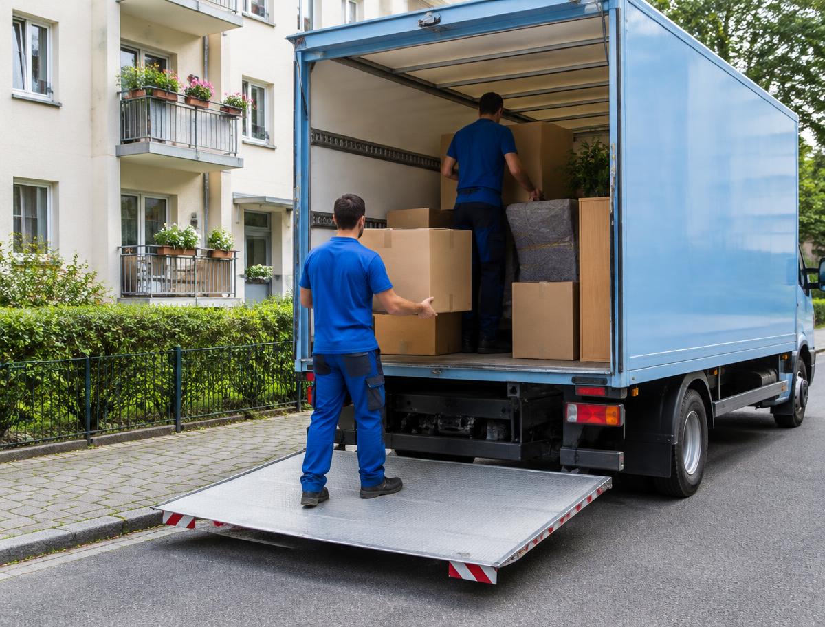 Beladung des LKW